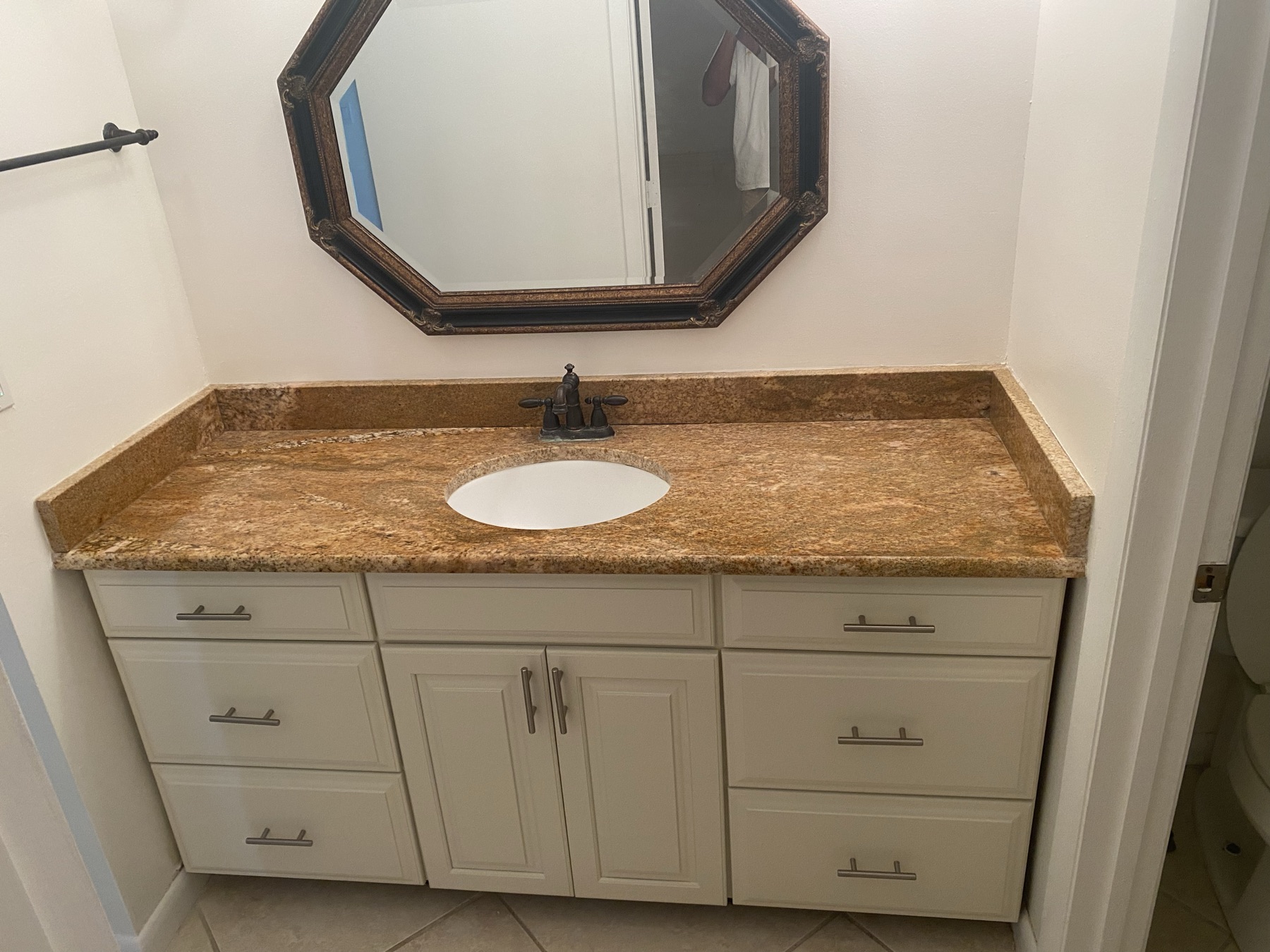 Bathroom Vanity Cabinet Refinish